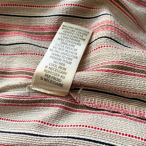 Max Studio Striped Flowy Wide Leg Cropped Pants - Picture 3 of 7